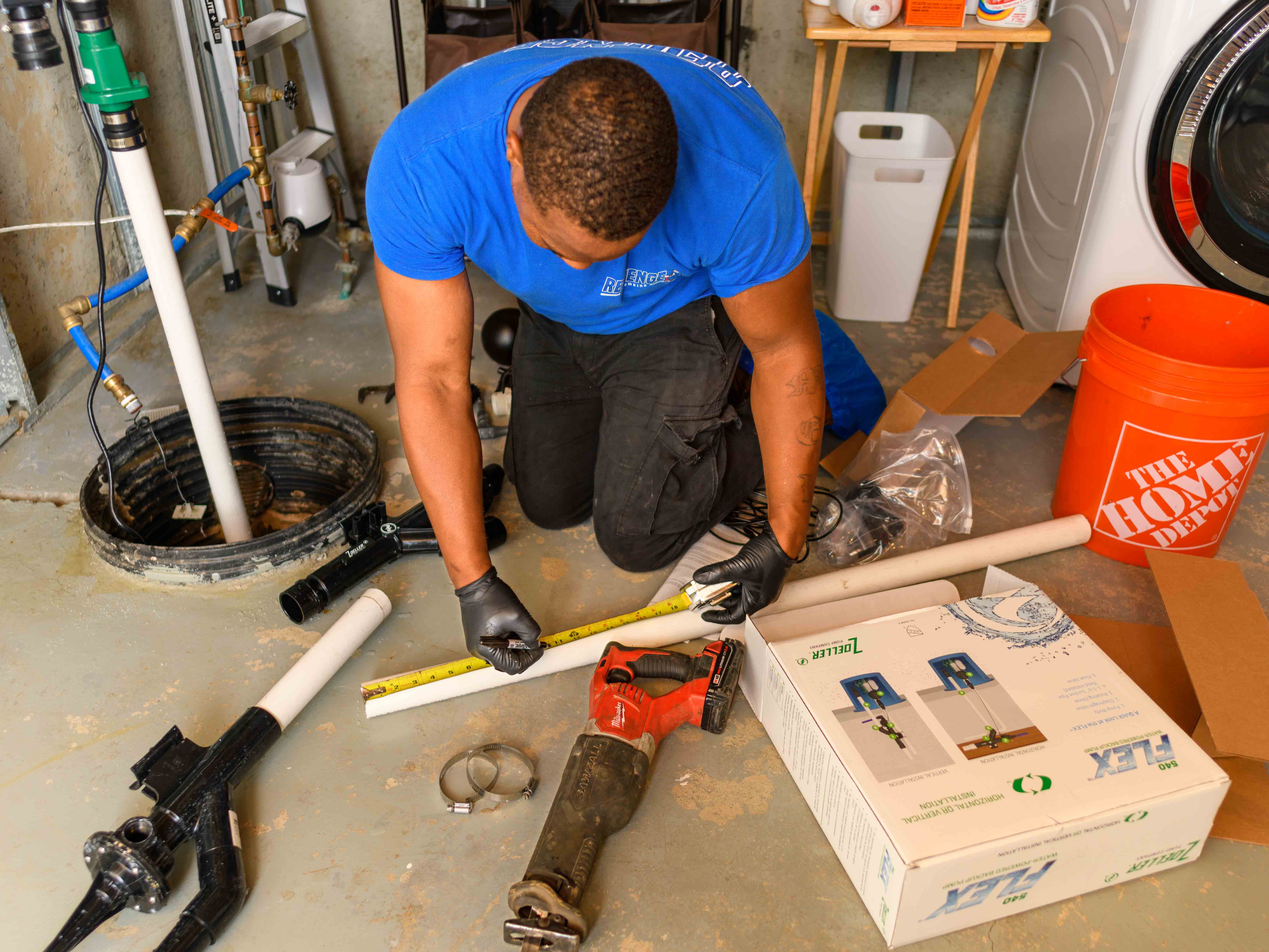 Plumbers: Replacing Sump Pump (Revenge Plumbing) plumber residential service-revenge plumbing-trade services photography-glenmont ny